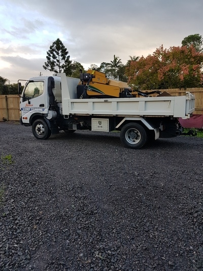 Service Truck— Tree removals Sunshine Coast in Yandina QLD